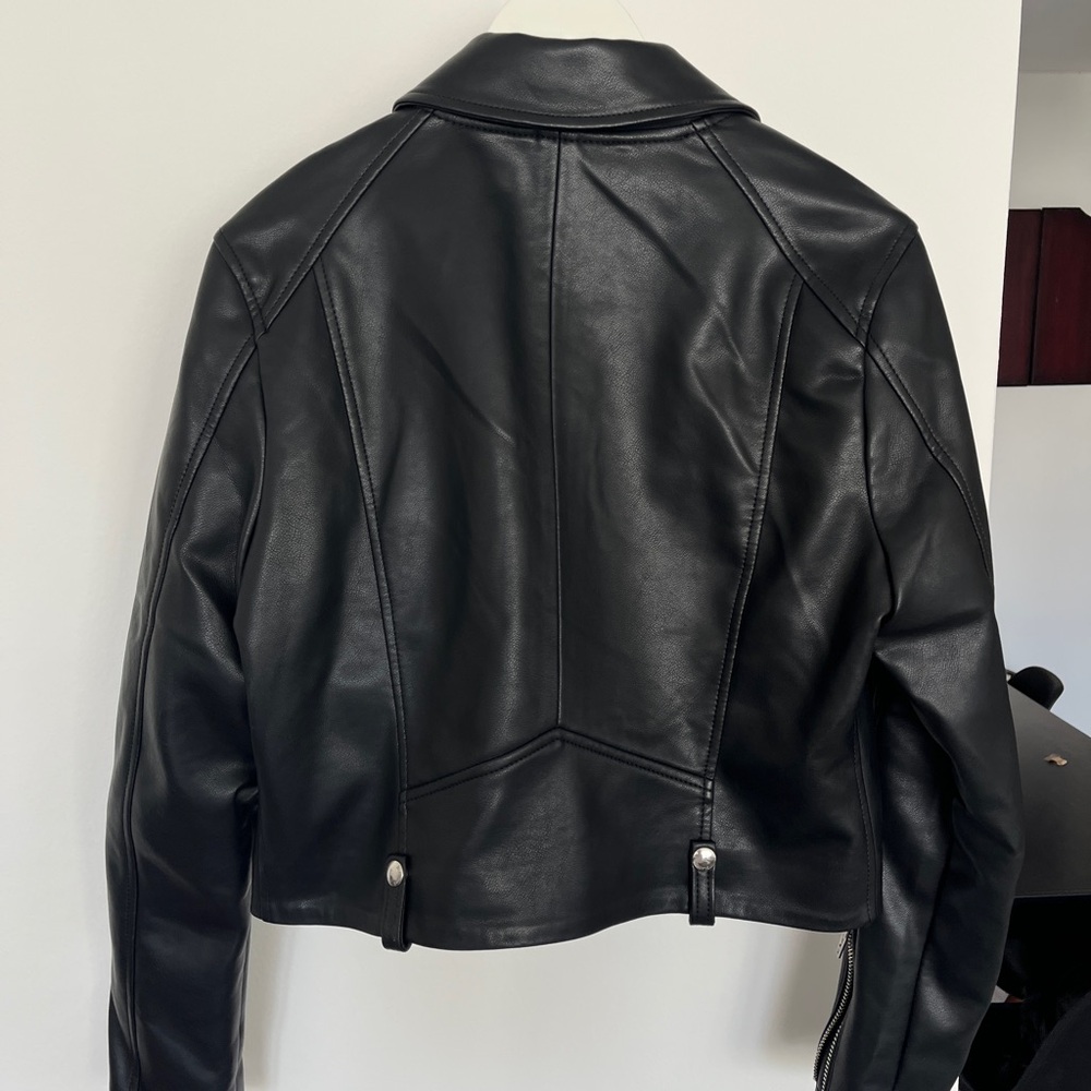 BLANKNYC | Over the Moon Faux Leather Jacket Black Size S - Picture 4 of 8